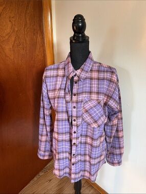 Better Be Purple Plaid Button-Down Shirt